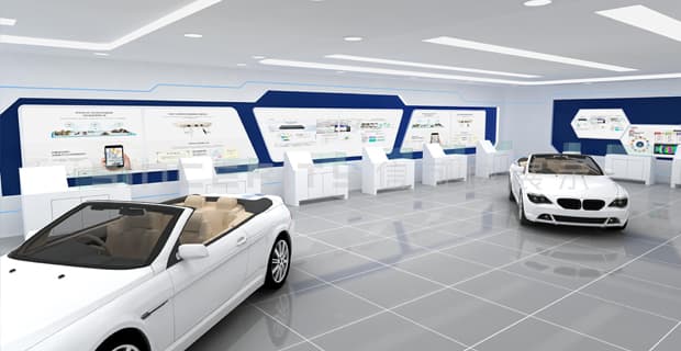 比亞迪汽車電子企業展廳設計